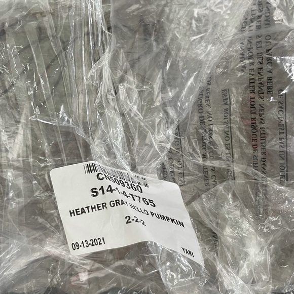 "Hello Pumpkin" Heather Gray Pullover Sweatshirt - Picture 10 of 11